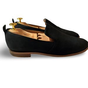 Franco Sarto Women's Loafers. Size 9.5 Regular Black Leather Comfort Slip on